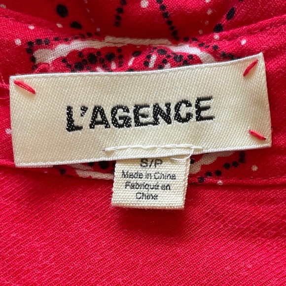 L' Agence Flowy Button Down Shirt Size Small - Picture 4 of 6